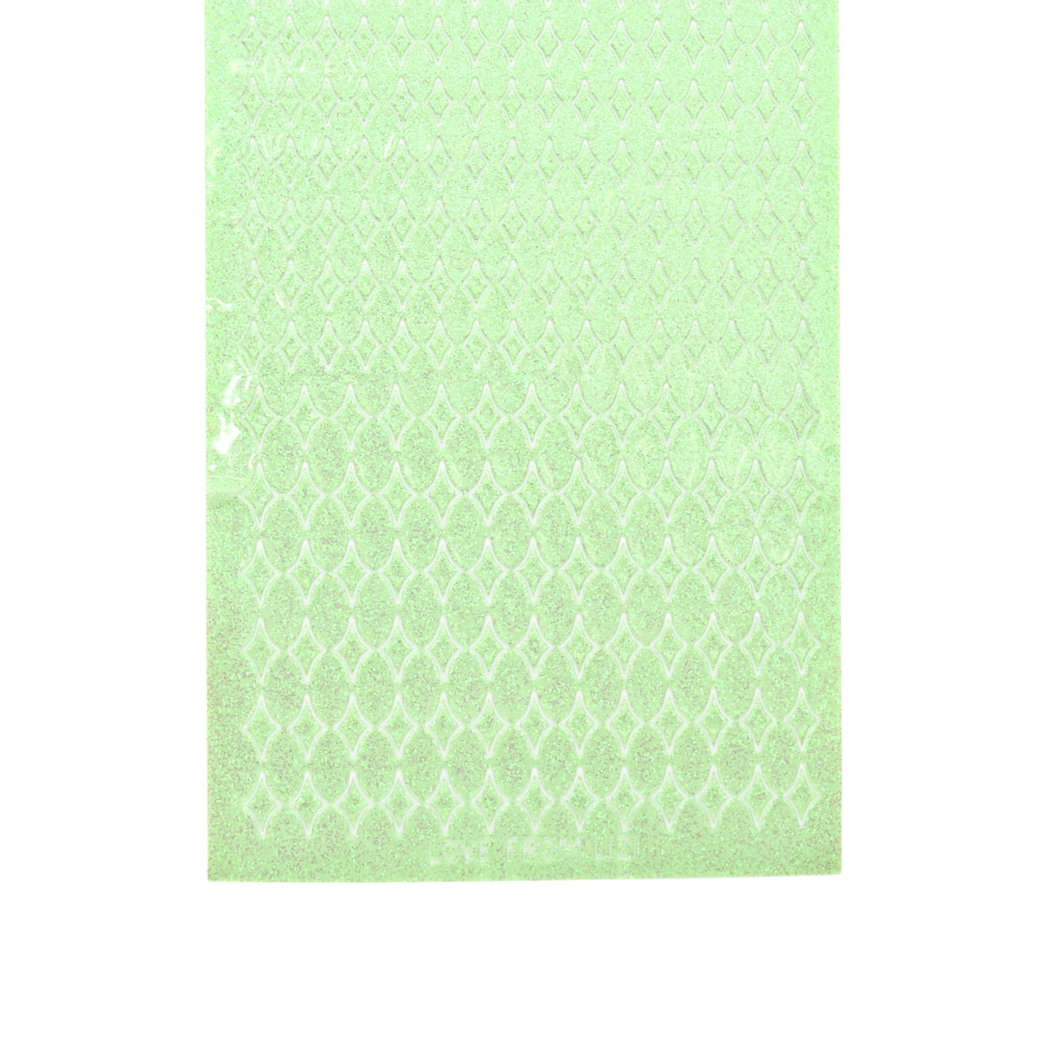 Mini Twinkle Spearmint Glitter Peel-Off Stickers